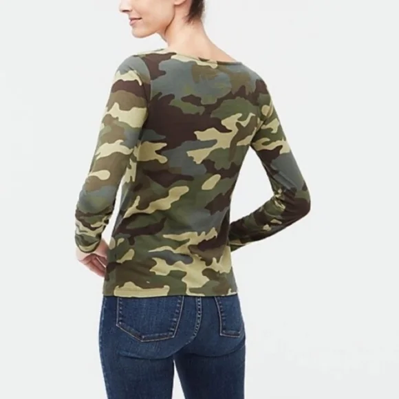 J. Crew Factory Artist Camo Tee Size Small - Picture 2 of 7